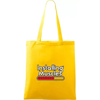Installing Muscles - Taška bavlněná - 42 x 38 cm ( Žlutá )