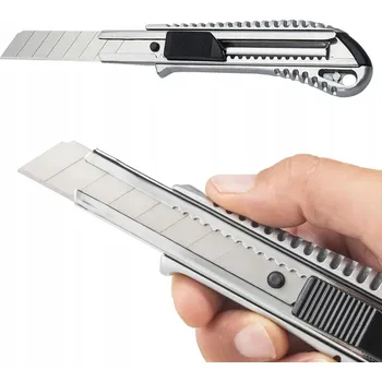 Pracovní nůž NŮŽ NA TAPETY MTALOVÝ NŮŽ 18 MM ODLAMOVACÍ ČEPEL