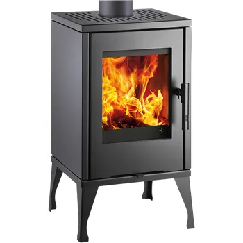 Krbová kamna AURORA, černá, sokl+boční obklad+víko plechové