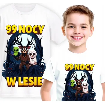 Dětská móda DĚTSKÉ TRIČKO BÍLÉ 99 NOCÍ V LESE PRO DĚTI VELIKOST L 152 CM