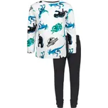 PYŽAMO JURSKÝ SVĚT Erve 39227 bílo - černé Velikost: 98-104