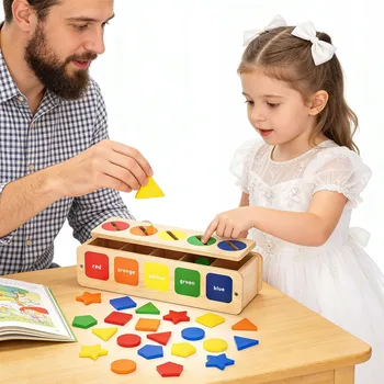 Dřevěná hračka Montessori hračky Dřevěné hračky pro třídění barev pro děti