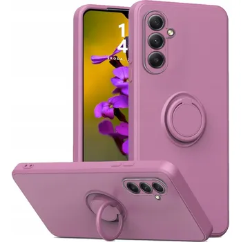 Pouzdro na mobilní telefon Zadní Kryt RCBR pro Samsung Galaxy A34 5G SILICON RING CASE fialový