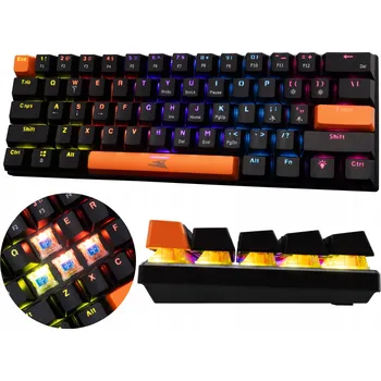 Klávesnice Herní klávesnice Baracuda BGK-03121 Dolphin Černá Blue Switch RGB USB