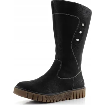 Dámské kozačky Rieker dámské kozačky do půli lýtek na platformě, velikost 38