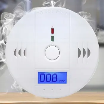 Detektor CO DETEKTOR OXIDU UHELNATÉHO OXIDU UHELNATÉHO (CO) A KOUŘE S LCD DISPLEJEM, BEZDRÁTOVÝ, CERTIFIKOVANÝ