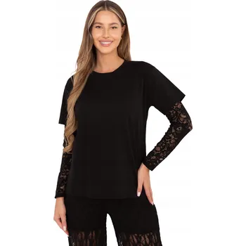 Dámské tričko Dámské ležérní tričko s krajkovými rukávy