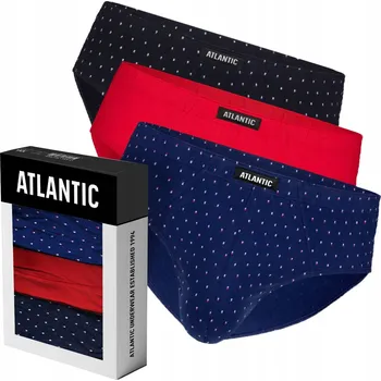 Pánská móda Pánské slipy Atlantic 3MP-146 velikost L (40) – tmavě modré