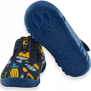 Dívčí bačkory Papuče pro chlapce do dětského pokoje Raweks Leon 61 na suchý zip , barevné velikost 23