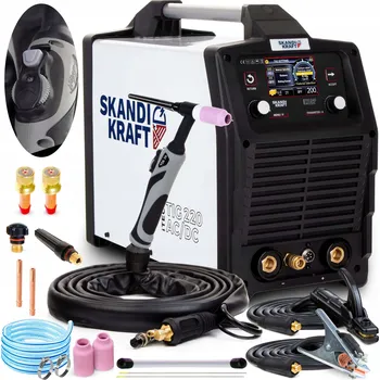 Svářečka Svářečka poloautomat MMA, TIG Skandi Kraft 10-200 A 230 V