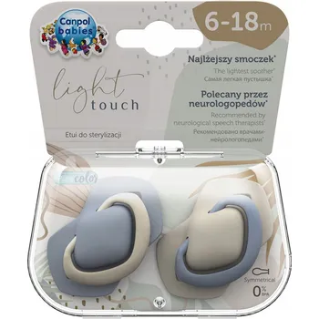 dudlíky Canpol babies symetrický silikonový Dudlík 6 měsíců +
