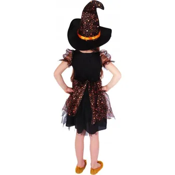 Karnevalový kostým Dětský kostým čarodějnice s hvězdičkami (M) e-obal