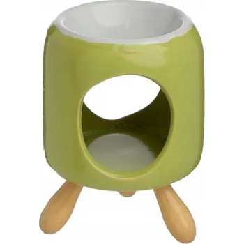 Obraz Aromalampa zaoblený na dřevěných nožkách Eden - zelený