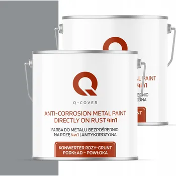 barva na kov Barva Přímo na rez Pozink Kovová Ocel 5L 4v1 Matná Polomatná Šedá