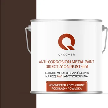 barva na kov Barva Přímo na rez Pozink Kovová Ocel 5L 4v1 Polomat Čokoládově hnědá