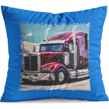 Polštář POLŠTÁŘ MODRÝ DÁREK - TIR KAMION DOPRAVA SPEDICE