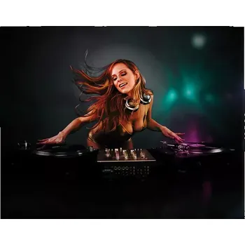 Plakát Sablio Plakát DJka - 90x60 cm