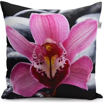 Polštář Sablio Polštář Růžová orchidea - 40x40 cm