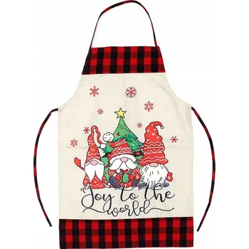Kuchyňská zástěra VÁNOČNÍ KUCHYŇSKÁ ZÁSTĚRA OCHRANNÁ JAKO DÁREK SVÁTEČNÍ ZÁSTĚRA DO KUCHYNĚ NA ZAVAZOVÁNÍ