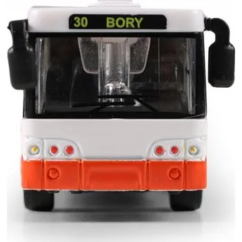 autíčko Rappa 243484 Červený kloubový autobus 18 cm