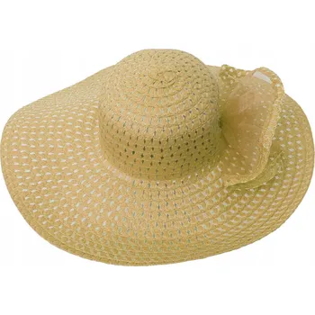 Klobouk Slaměný klobouk žlutý univerzální velikost