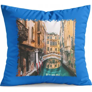 Polštář POLŠTÁŘ MODRÝ DÁREK – BENÁTKY PAMÁTKY VÝHLEDY KRÁSNÉ