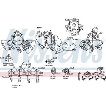 Turbodmychadlo Dmychadlo, plnění NISSENS 93950