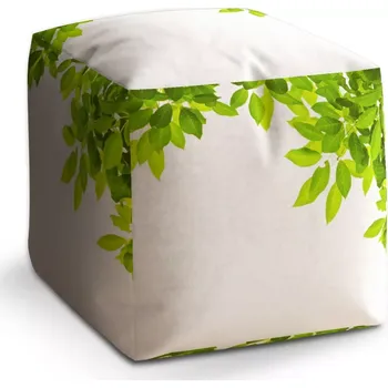 Taburet Sablio Taburet Cube Listy: 40x40x40 cm