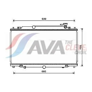 Chladič motoru Chladič, chlazení motoru AVA MZ2280