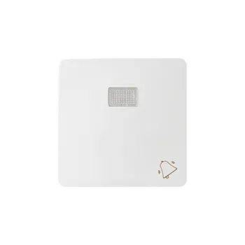 vypínač Kryt s průzorem a piktogramem “zvonek” k přístrojům začínajícím produktovým kódem 75, Simon 82 82015-30, bílá