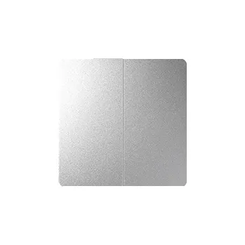 vypínač Kryt 2 násobný k přístrojům začínajícím produktovým kódem 75, Simon 82 82026-93, hliníková