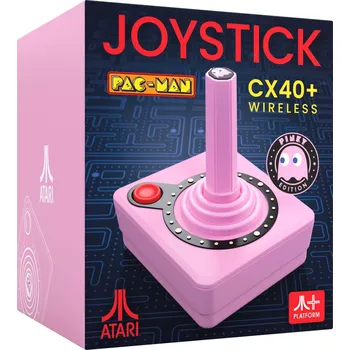 Herní konzole Atari Pack-Man: CX40+ Wireless Joystick - Pinky - ovladač