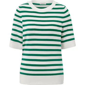 Dámský svetr 676053 - Tchibo - Proužkovaný svetr z jemného úpletu - pro ženy - vel. XL 48/50 - barva: bílá/s proužky