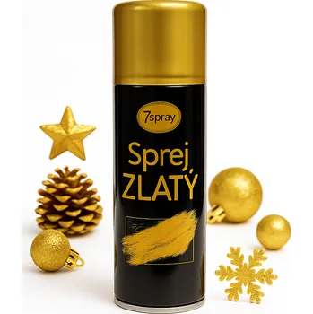 Barva ve spreji 7spray Dekorativní akrylový zlatý sprej, 150ml