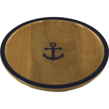 Sada nádobí SEA CLUB Talíř dřevěný s kotvou 9740