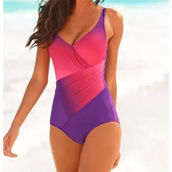 Dámské plavky PLAVKY ZEŠTÍHLUJÍCÍ KRYJÍCÍ NEDOSTATKY PINK M