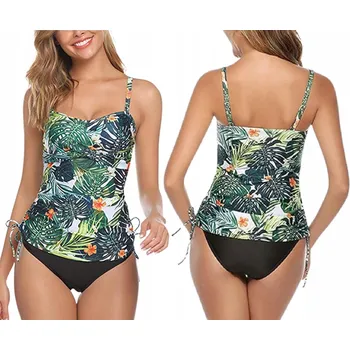 Dámské plavky Plavky TANKINI dvoudílné plážové tričko XXL S157