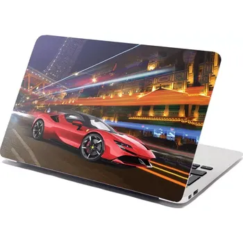 samolepka Sablio Samolepka na notebook Ferrari na ulici - 29x20 cm