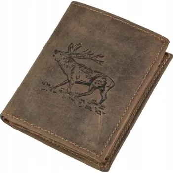 Peněženka Greenburry pánská kožená peněženka hnědá - muž