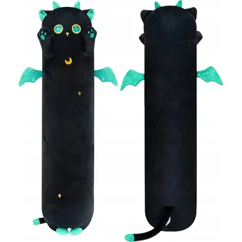 plyšák Plyšák Kočka Dlouhá Mewaii Černá 50 cm Polštář Váleček