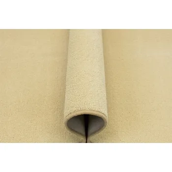 Koberec KOBEREC BÉŽOVÝ S FILCEM DO OBÝVACÍHO POKOJE MĚKKÝ HLADKÝ TIFFANY 100x200 cm