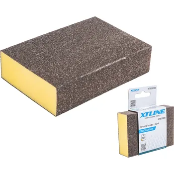 Brusný papír XTLINE Brusná houba tuhá | 100x70x25 mm, zr. 120