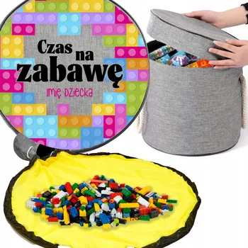 úložný prostor na hračky Koš na hračky, kostky s podložkou, prostorný - Dárek pro dítě, čas na hraní