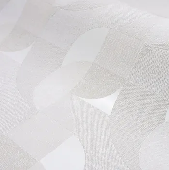 Tapeta Tapety GEOMETRICKÁ 3D béžová tapeta imitace tkaniny omyvatelná vliesová