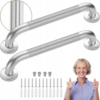 Koupelnová madla 40 cm z nerezové oceli, 2 ks