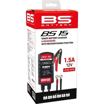 Nabíječka autobaterie Nabíječka BS BATTERY BS15 12V STD/AGM/GEL, 1,5A do 30AH