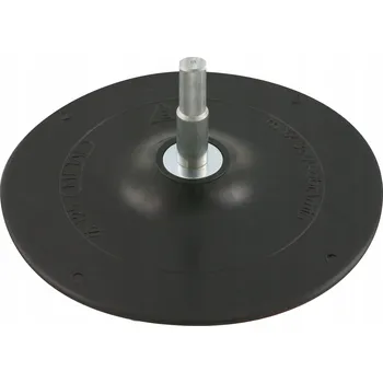 Brusný kotouč PROLINE Gumový brusný talíř 125 mm s trnem a suchým zipem