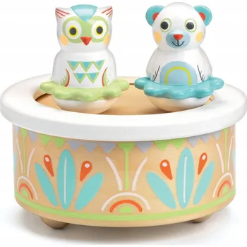 Dřevěná hračka Dřevěná magnetická hrací skříňka Djeco BabyMusic