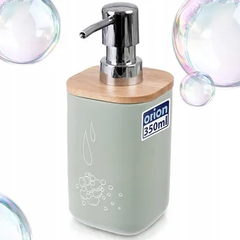 Dávkovač na tekuté gelové mýdlo, nádoba, zelený bambus