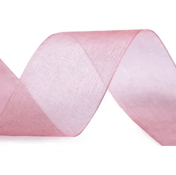 Stuha Monofilová stuha šíře 38 mm starorůžová sv. 50 m